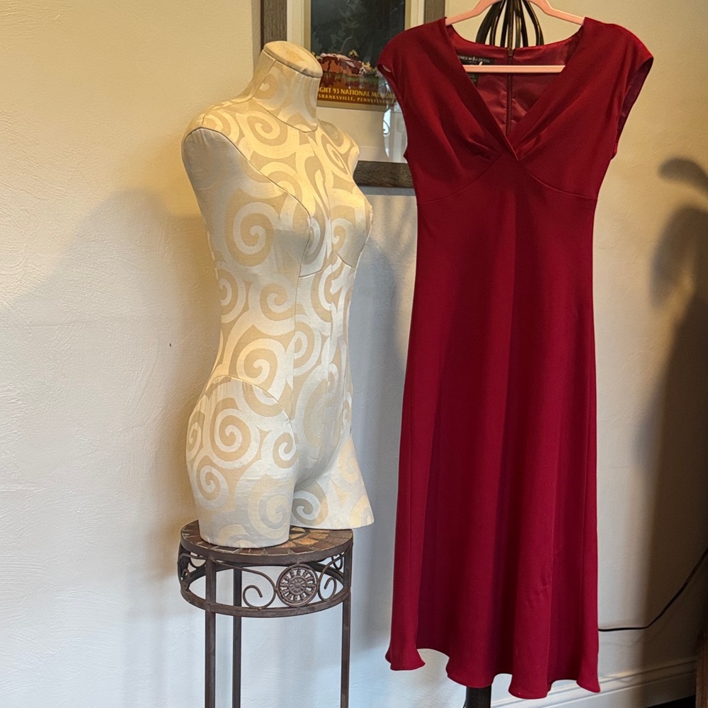 Jones Wear Deep Red Maxi Dress